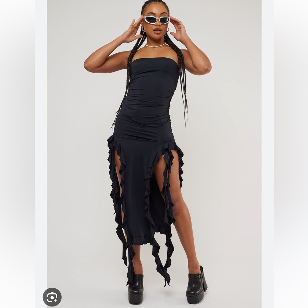 STRAPLESS DRESS LIONESS BLACK - Picture 6 of 10